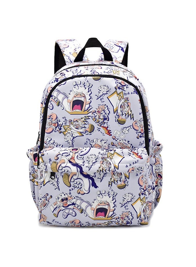 General Anime Cosplay Backpack for Luffy One Piece Shoulder Bag,Fashion Cartoon Large Capacity School Bag,Bag Backpack Bookbag Suitable for Kids Girls Boys Students 