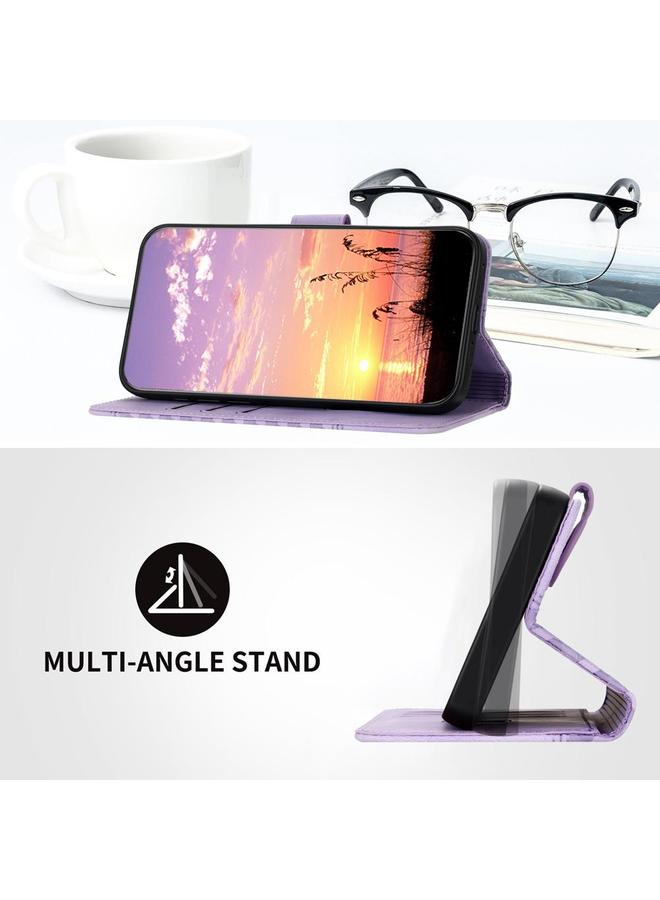 زبون جراب لهاتف Infinix Smart 6 / Smart 6 HD مصنوع من الجلد المنقوش برأس فيل مع حبل تعليق - Image 4