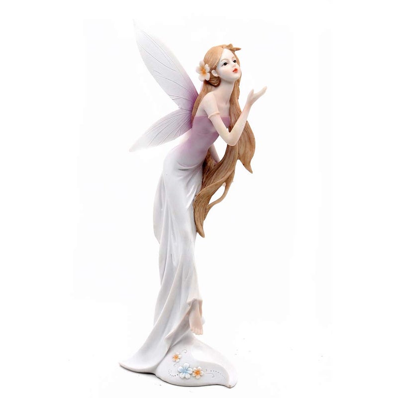 Comfy Hour Fairyland Collection 13 Spirit Forest Fairy Wearing A Flower Collectible Figurine Pink Polyresin