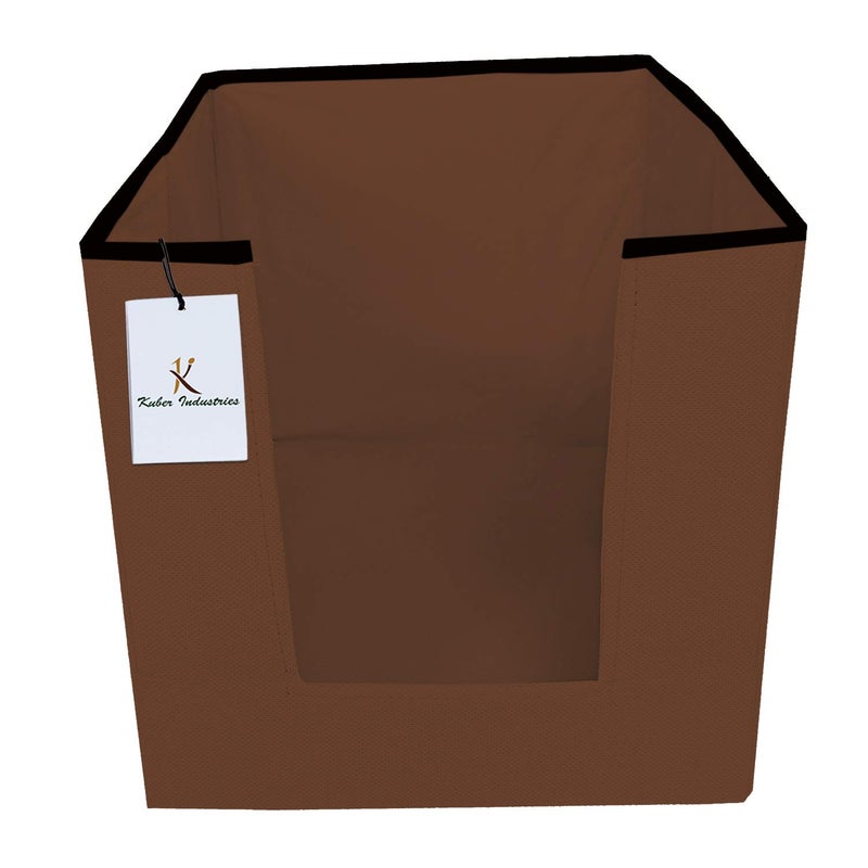 Kuber Industries 6 Piece Non Woven Shirt Stacker Wardrobe Organizer Set BrownCTKTC31839 - Image 4