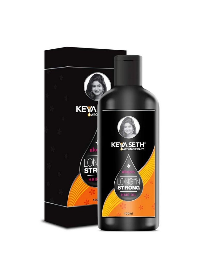 Keya Seth Aromatherapy Keya Seth Aromatherapy, Alopex Long N Strong Hair Oil With Rosemary & Tea Tree Oil - Reduces Hair Fall & Nourishes Hair Follicles 100Ml  - Image 1