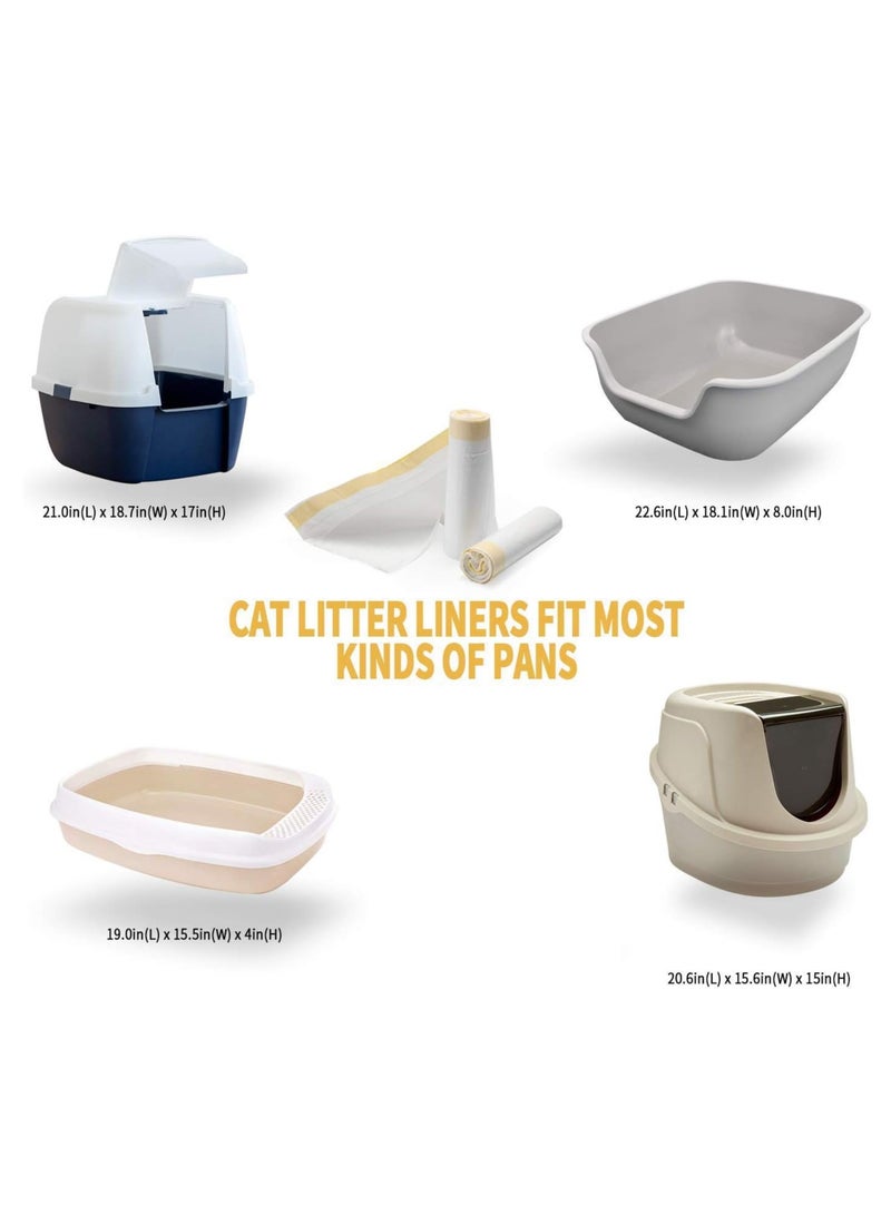 Cat Litter Box Liners, 14 Count Jumbo Extra Durable Large Drawstring Kitty Litter Pan Bags Cat Waste Litter Bags Pet Cat Supplies (36" x 18")