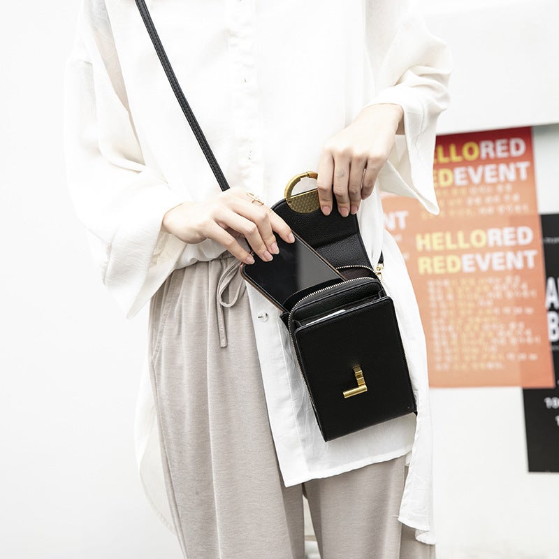 New Korean Version Of Mobile Phone Bag Women'S Slung Mini Bag Fashion Joker Large Capacity Mobile Phone Women'S Bag - Image 3