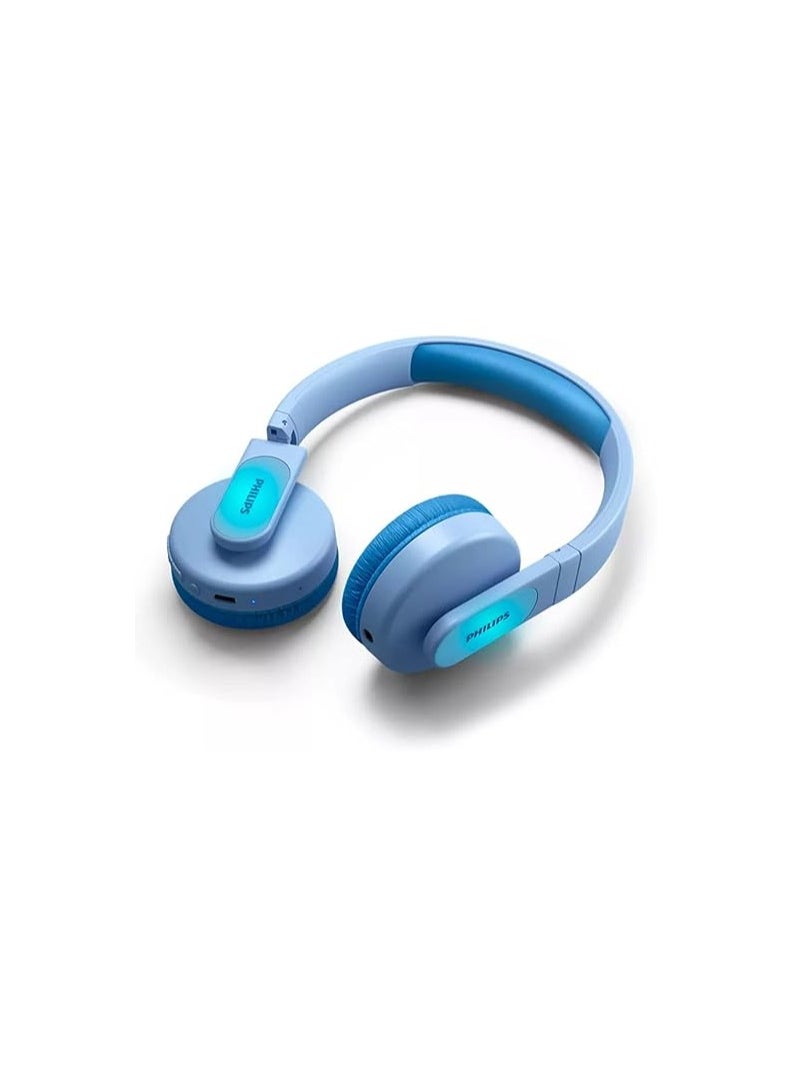 Philips Philips TAK4206BL Wireless On-Ear Kids Headphones (With Microphone) – Blue  - Image 3