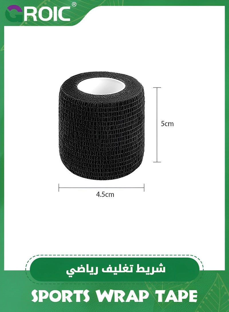 8 Pcs Adhesive Bandage Wrap,Cohesive Bandage,Self Adherent Wrap Medical Tape, Adhesive Flexible Breathable First Aid Gauze,Ideal for Strains, Compression