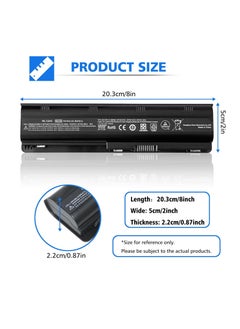 Generic Replacement Battery 593553-001, 593554-001 MU06 MU09 Compatible with HP Pavilion G6, G7, G62, G72, G4, DV6, DV7, DM4, Compaq Presario CQ32, CQ42, CQ43, CQ56, CQ57, CQ72  - Image 2