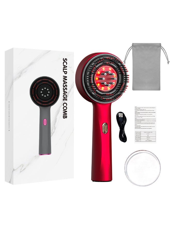KADRAMA Electric Massage Comb, Vibration Red Light Therapy, Hair Growth Massage Scalp Brush Anti Hair Loss Liquid Oil Applicator - Image 5