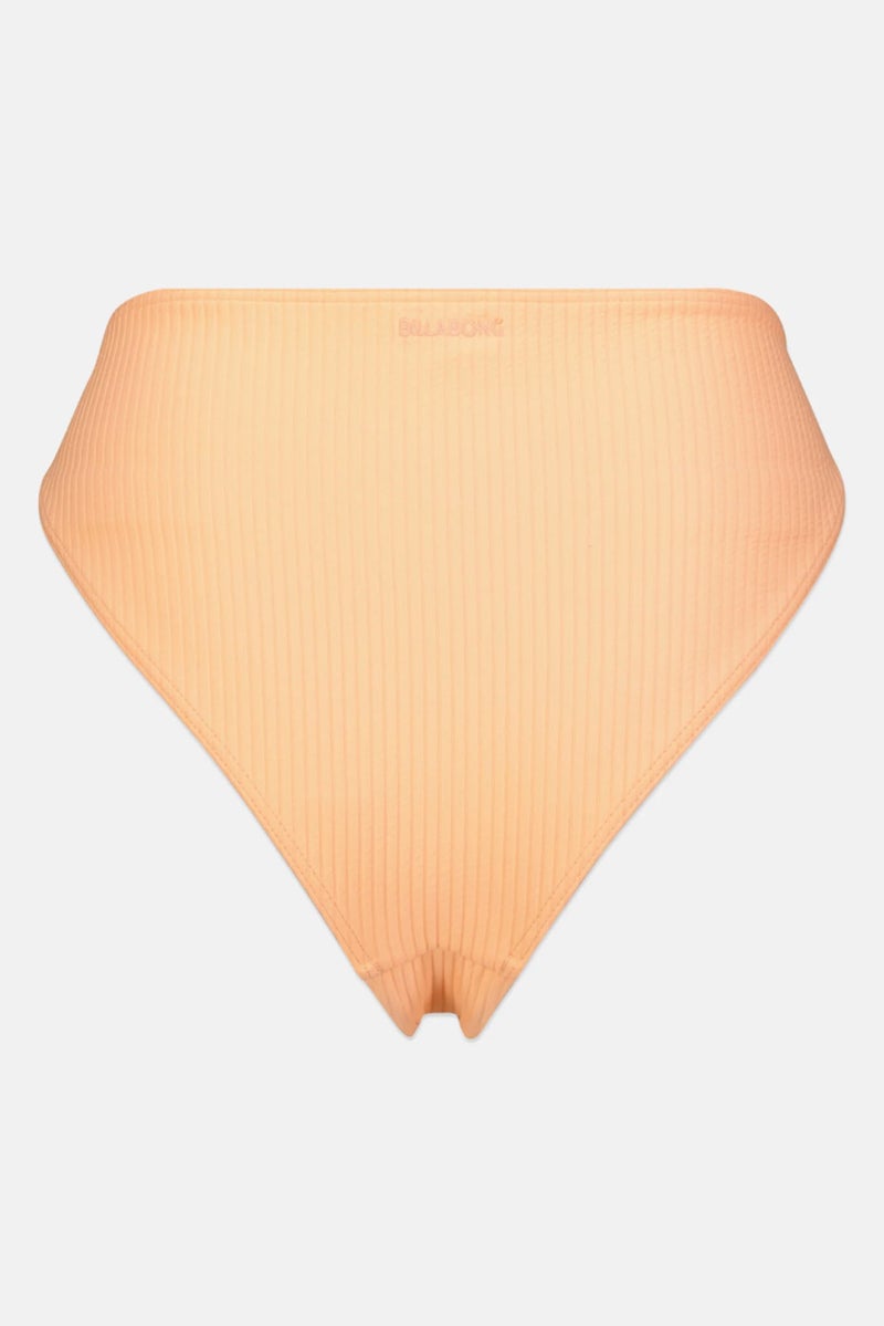 Billabong Women Embroidered Logo Bikini Bottom, Peach - Image 2