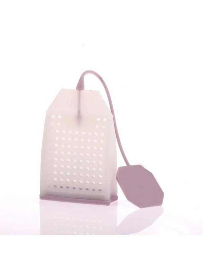 silvercnc - Reusable Bag Style Silicone Tea Infusers Tea Strainers Herbal Spice Tea Coffee Infuser Filters Teapot Accessory Kitchen Tools Random Color - Image 1