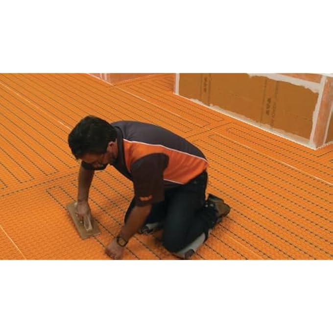 -SYSTEMS DITRA-HEAT (120V) FLOOR HEAT CABLE/ADAPTABLE ALL LAYOUTS, ADDS COMFORT TO ANY ROOM, QUICK AND EASY INSTALLS INTO MEMBRANE (DHEHK12016 120V (16 FT2) 203W) - Image 2