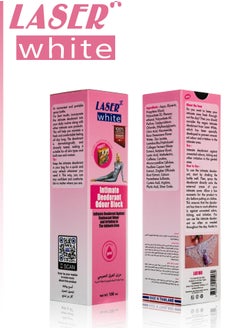 LASER WHITE Intimate Deodorant Odour Block Intimate Deodorant Against Unpleasant Odour and  Irritation in The Intimate Area 100ml 