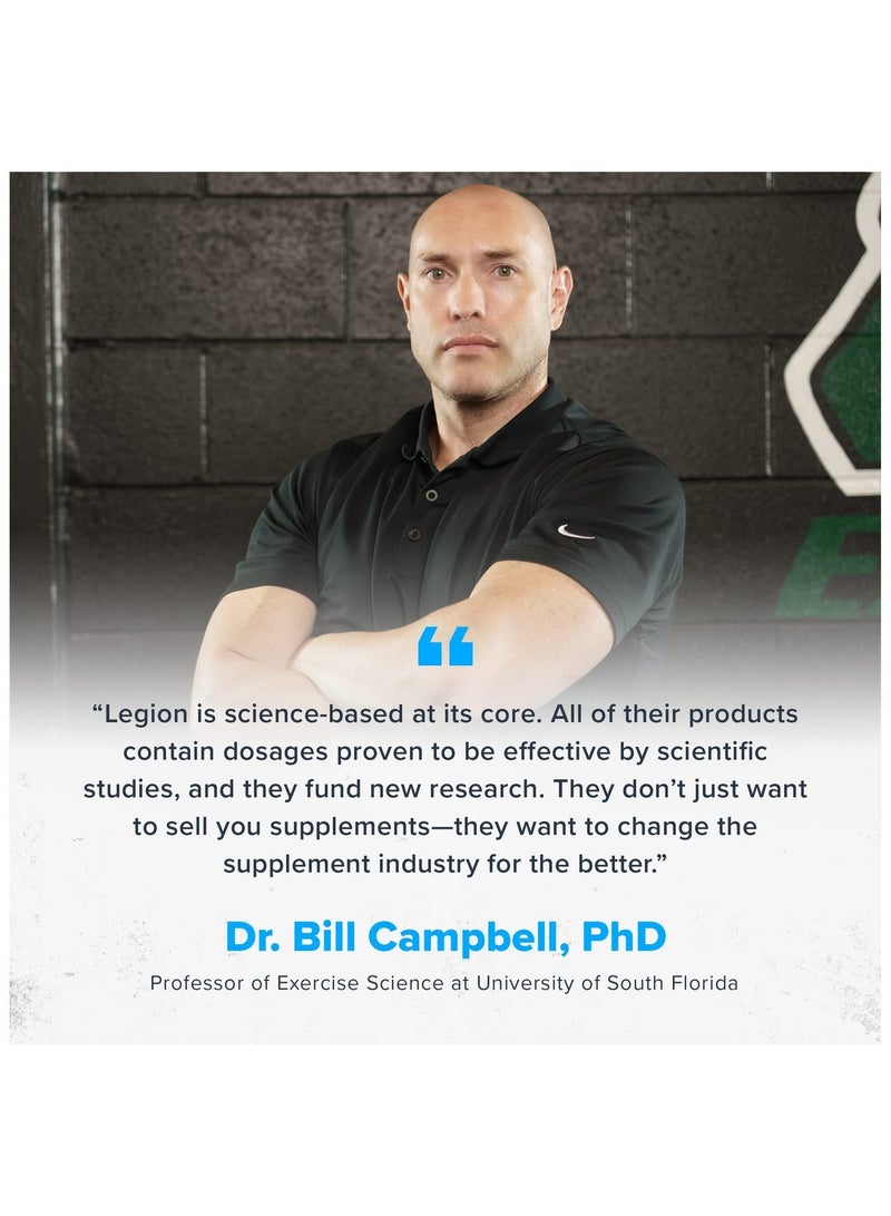 Legion Athletics Plant+ Vegan Protein Powder, French Vanilla | Pea and Rice Protein, Naturally Sweetened & Flavored, No Added Sugars, 24 grams Plant protein Per Serving, 672.8 grams,(1.48 lbs) 20 Servings - Image 5