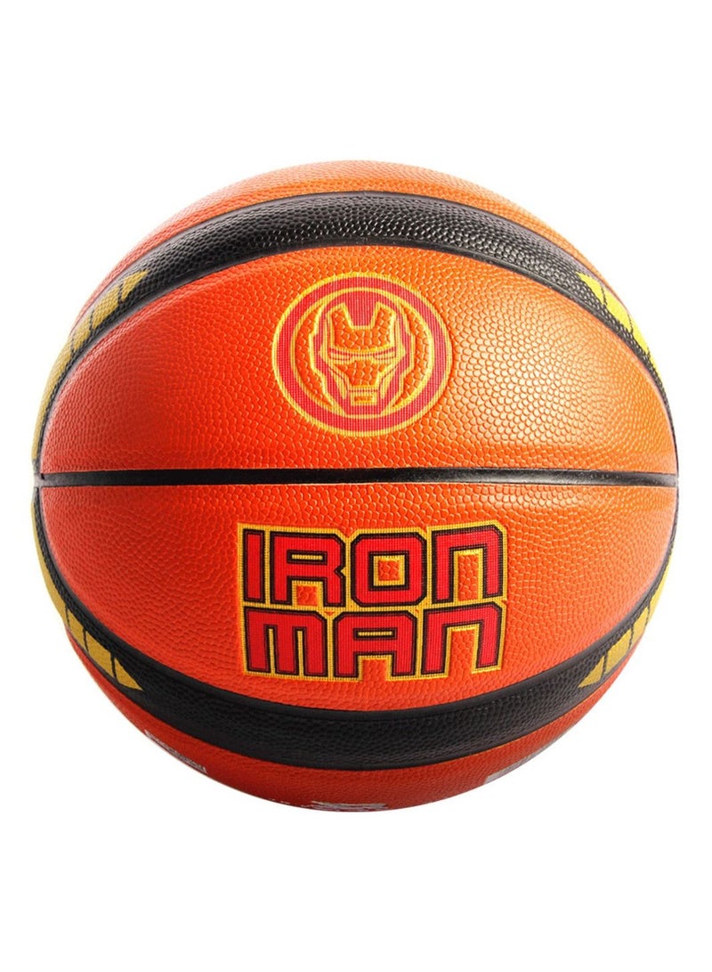 جوريكس كرة السلة، كرة سلة عالية الجودة لجميع الملاعب، كرة سلة مارفل شكل آيرون مان, مقاس 25 × 25 × 25 سم للعب في الأماكن المغلقة أو الهواء الطلق للمسابقات اللعب الترفيهي للأولاد والبنات والبالغين والأطفال - Image 1