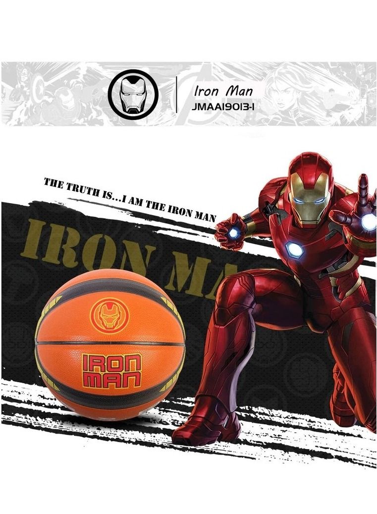 جوريكس كرة السلة، كرة سلة عالية الجودة لجميع الملاعب، كرة سلة مارفل شكل آيرون مان, مقاس 25 × 25 × 25 سم للعب في الأماكن المغلقة أو الهواء الطلق للمسابقات اللعب الترفيهي للأولاد والبنات والبالغين والأطفال - Image 5