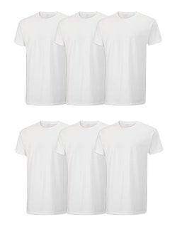 DICE Men's cotton half sleeve undershirt, 6 pieces  - Image 1