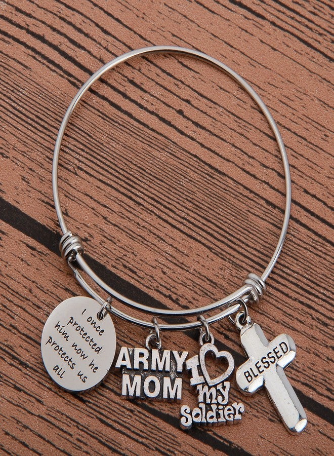 Gzrlyf Army Mom Bracelet Army Mother Bracelet Army Mom Jewelry Army Mom Gift Army Mother Gift(army mom bracelet) - Image 3
