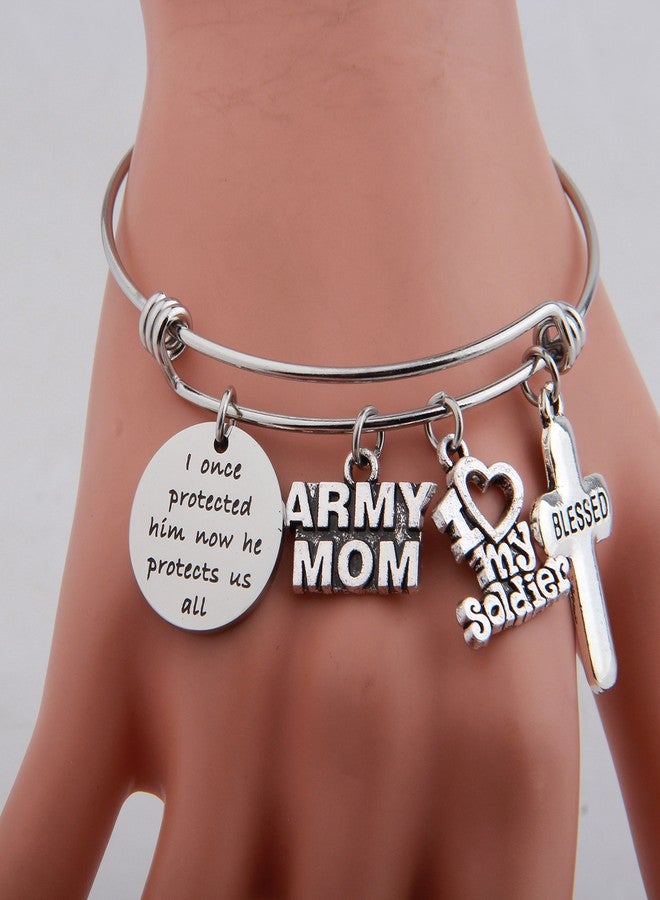 Gzrlyf Army Mom Bracelet Army Mother Bracelet Army Mom Jewelry Army Mom Gift Army Mother Gift(army mom bracelet) - Image 2