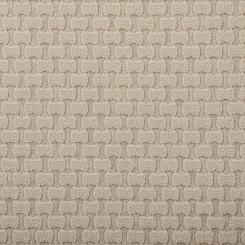 House of Quirk Stylish Jacquard Dining Chair Cover – 220 GSM Stretch Fabric, Universal Fit Short Seat Slipcover, Removable & Washable Protector (Khaki, Pack of 4) - Image 3