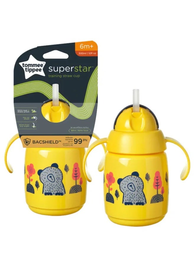 Tommee Tippee - Superstar Training Straw Cup 300ml - Yellow