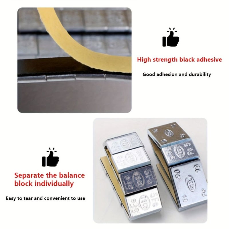 Tek Tire Balancing Blocks 5g Adhesive Weights 8 Pack - Image 1
