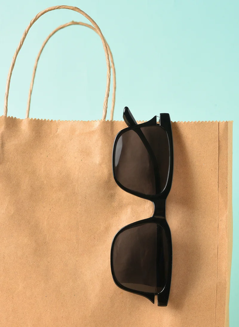 Haute Sauce Black Lens Black Butterfly Sunglasses