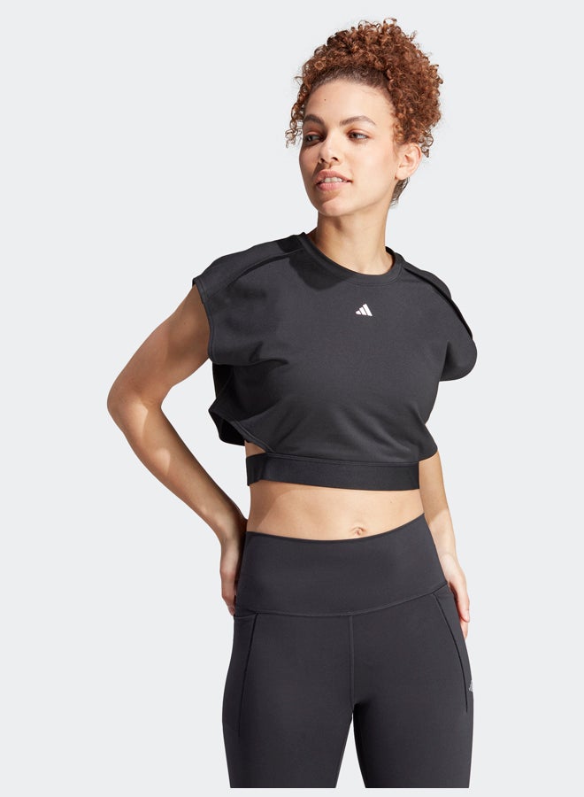 Adidas Power AEROREADY Crop Sleeveless Tee  - Image 1
