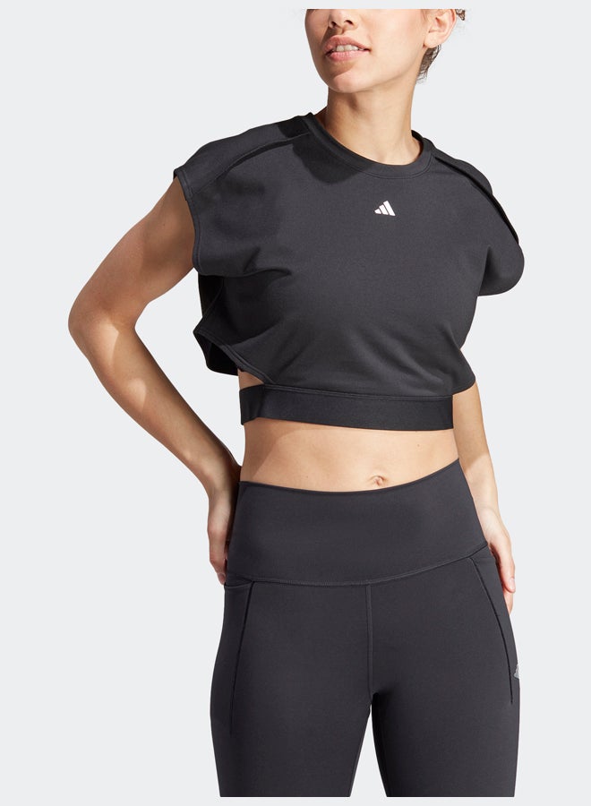 Adidas Power AEROREADY Crop Sleeveless Tee  - Image 2