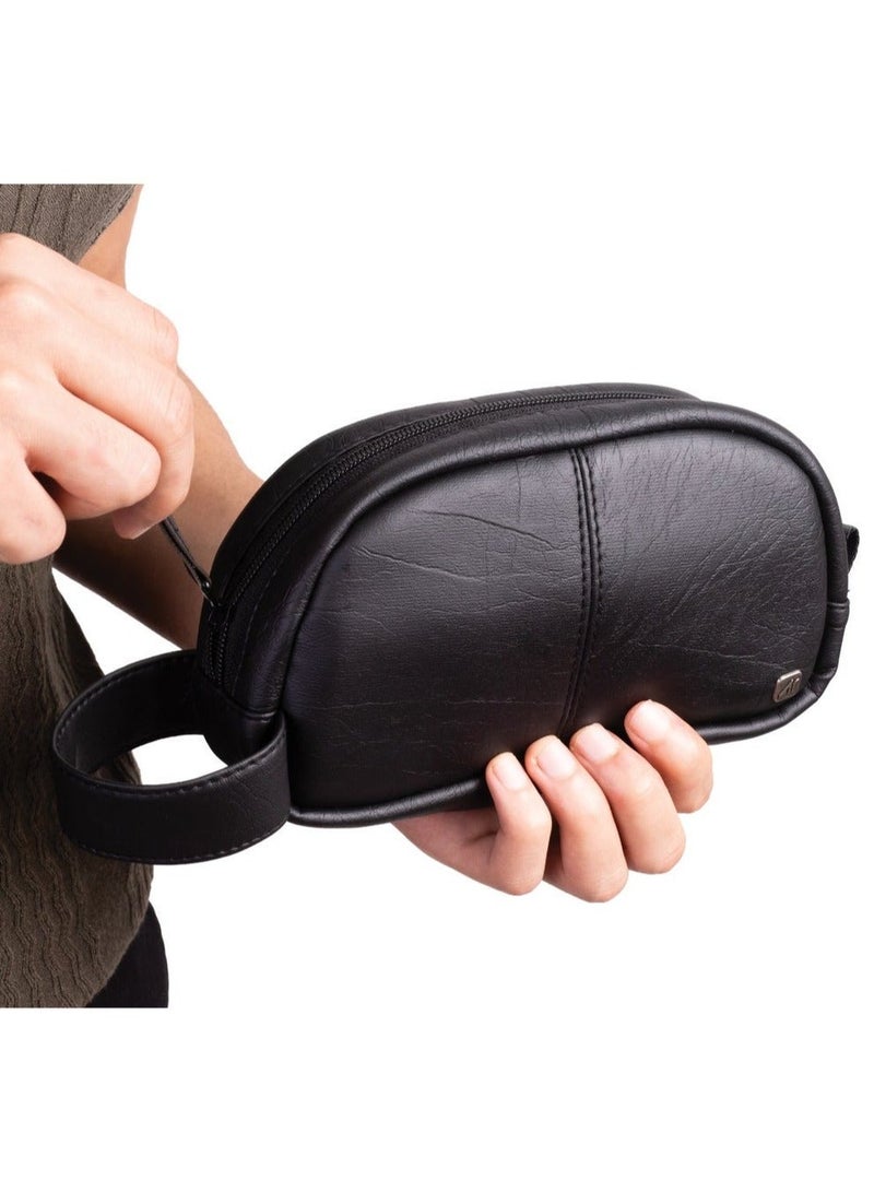 Ar supply Ar Mini Kit by Arij Bags | Handbag, Faux Leather, Lightweight, Inner Zipper Pocket, Compact for Daily Use (20 × 11 × 5 cm) (Black) - Image 3