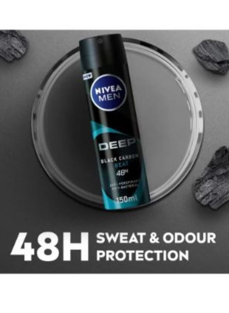 نيفيا بخاخ مزيل عرق رجال ديب كربون ازرق 150 مل - Image 2