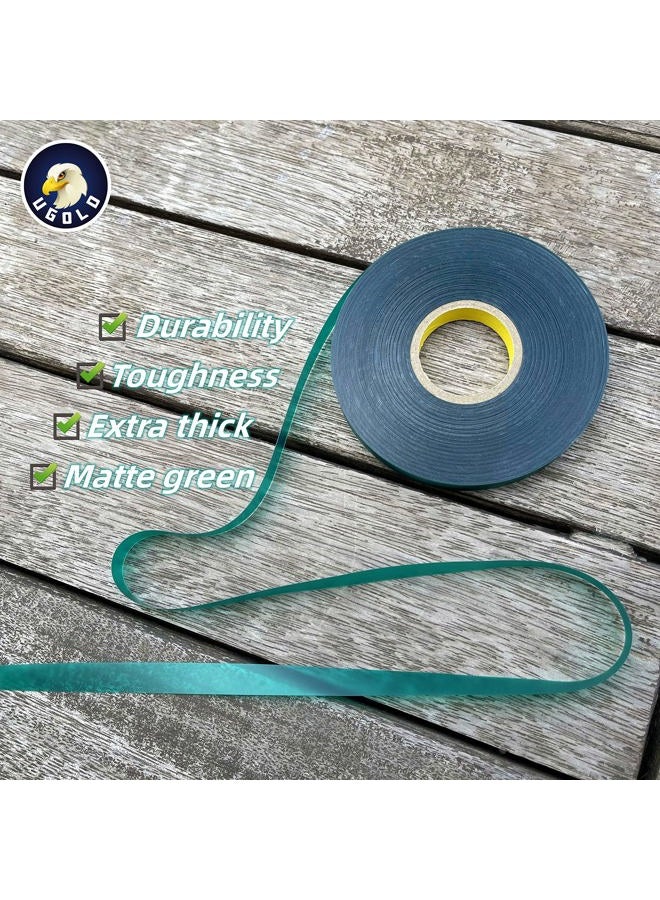 Ugold 8 mil Extra Thick Heavy Duty 150 Feet x 1/2" Stretch Plant Tie Tape, Garden Tie Tape for Planting and Grafting, Plant Ribbon for Tomatoes, Grapes and Trees, Tree Tape, Garden Stake for Vinyard - Image 2