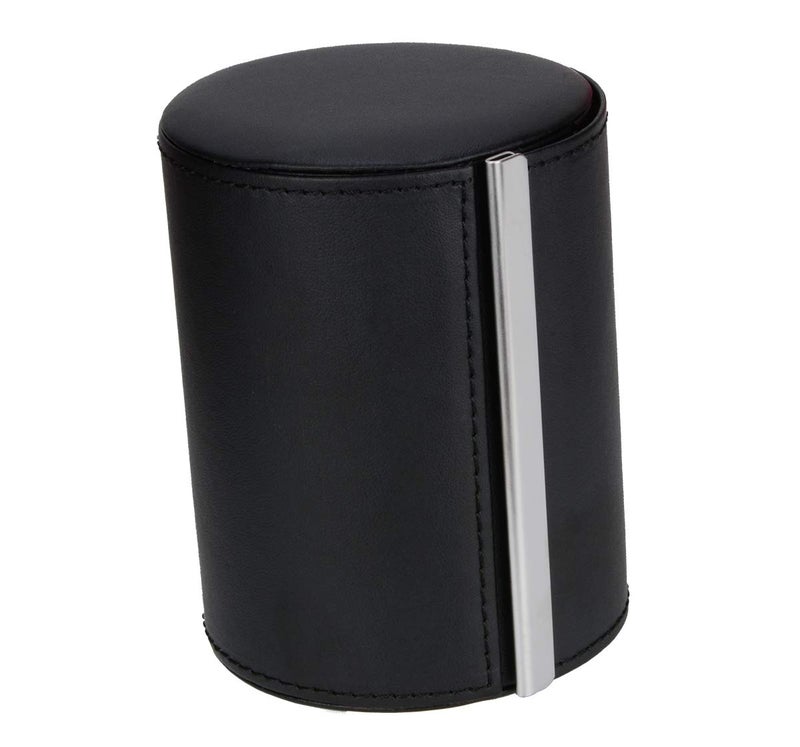 Iristide Neck Tie Box Formal Cylinder Men's Classy Necktie Travel Storage Case (Black) - Image 5