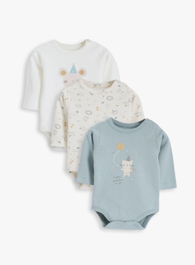 جونيور بادي سوت قطن عبوة 3 قطع بيبي للجنسين - Image 1