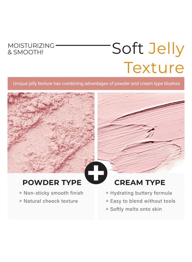 A'Pieu JUICY-PANG JELLY BLUSHER (CR01) 0.16oz - Velvety finish - Easy blending blusher - delicate look - K-beauty - Image 4