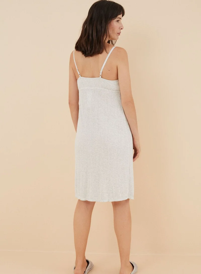 women'secret Rib Detail Maternity Night Dress