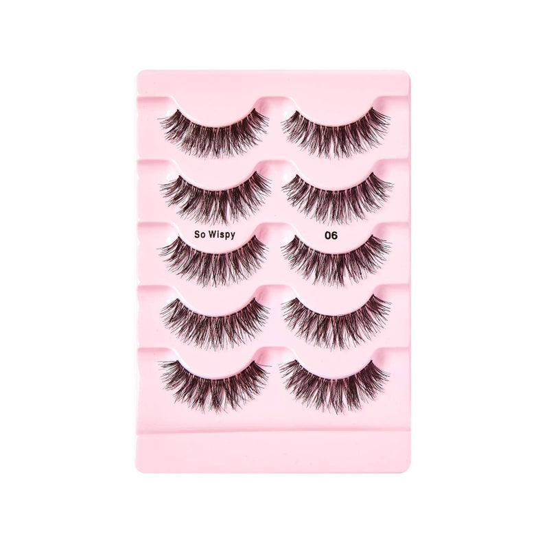 i.Envy iENVY by KISS So WispyiENVY by KISS So Wispy Eyelashes 5 Pair Multi Pack (KPEM65) (1 PACK) Natural Wispy Style Made with Natural Hair - Image 4
