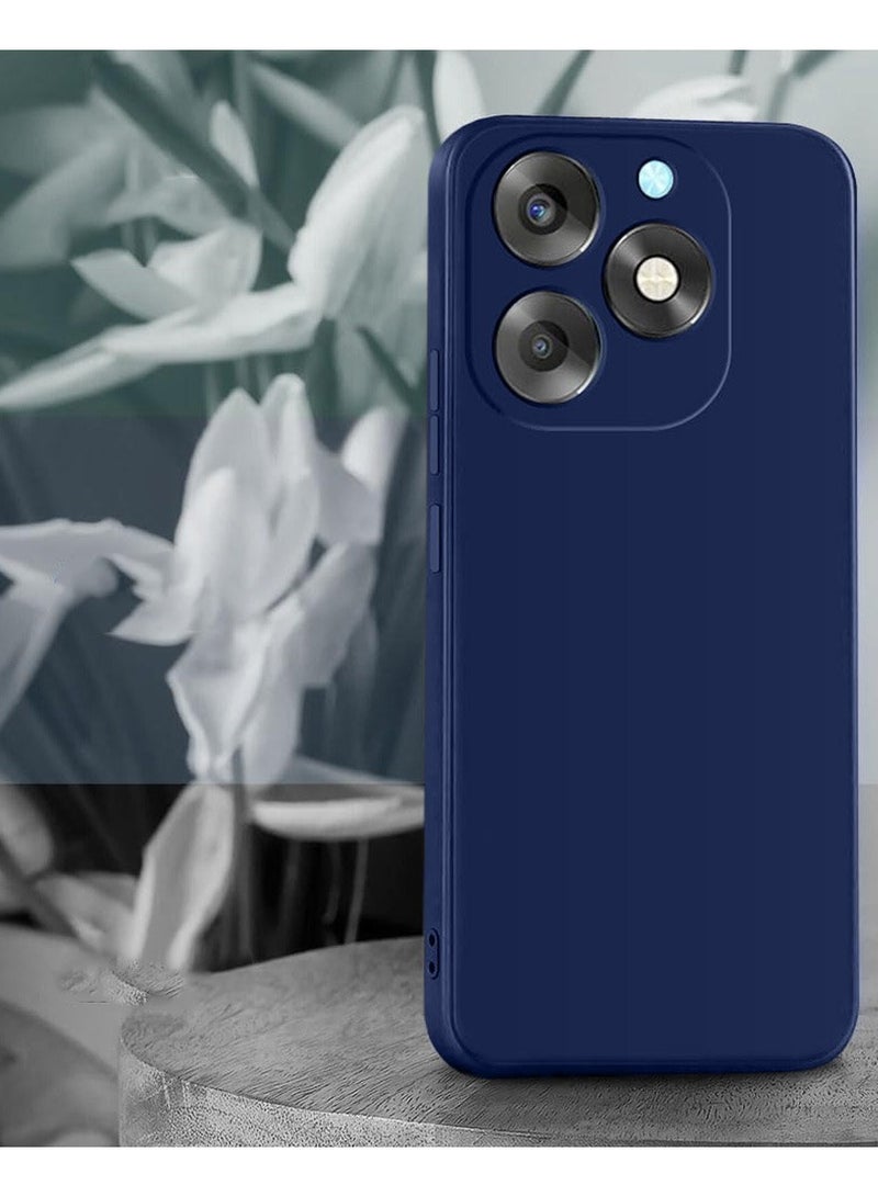 Techie غطاء خلفي أنيق من TPU سيليكون لجهاز Itel A70 بتصميم نحيف، ناعم وملمس سلس - أزرق داكن - Image 2