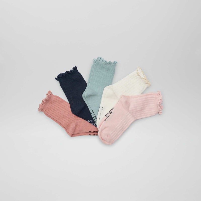 Girls Pack of 5 pairs of socks