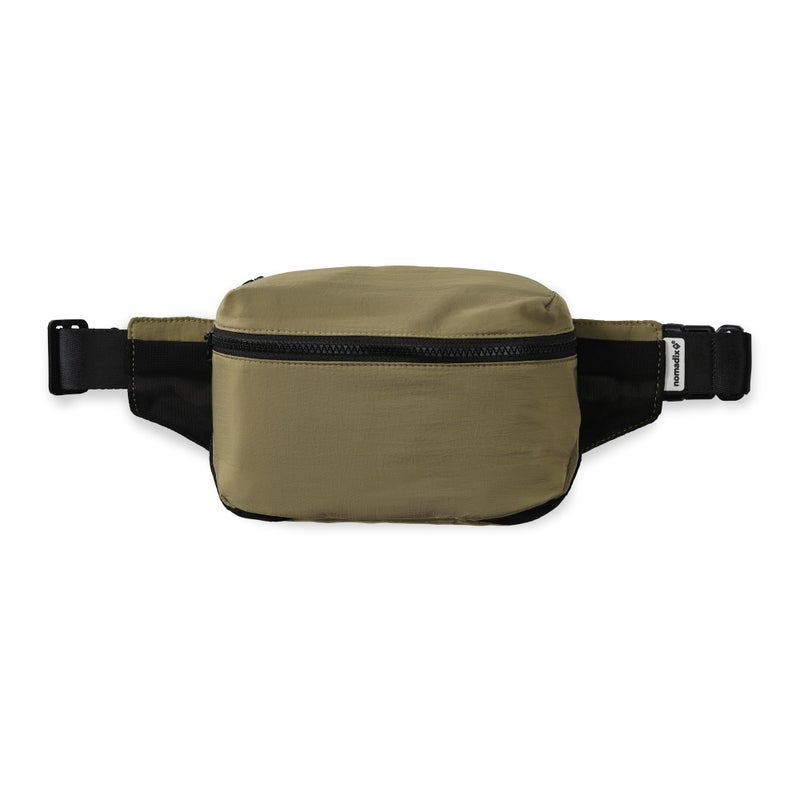 Nomadix Fanny Pack Granite Grey Lightweight WaterResistant Crossbody Bag for Hiking Festivals and Travel EcoFriendly Recycled Nylon with Key Clip Dual Pockets and Secure Storage - Image 2