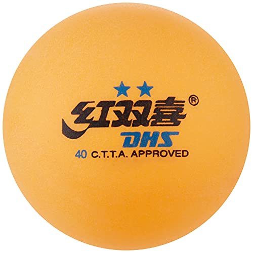DHS TT BALL DHS 40MM 2 STAR ORANGE (70 Pcs Box) - Image 1