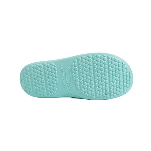 FUNKYMONKEY Womens Bathroom Shower Slippers Indoor Home Beach Non Slip Sandal (8 M US, Blue) - Image 5