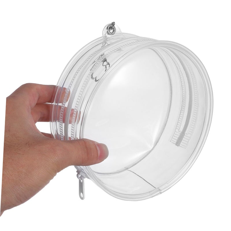 Clear Figure Display Pouch with Keychain Portable Doll Storage Bag - Image 5