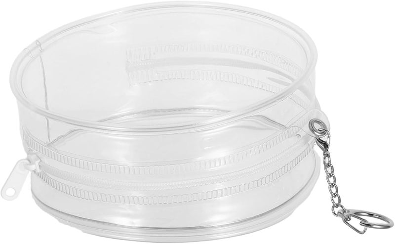Clear Figure Display Pouch with Keychain Portable Doll Storage Bag - Image 1
