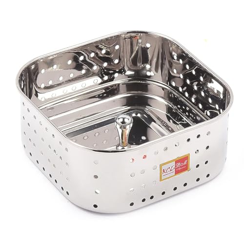 KCL Stainless Steel - Paneer & Tofu Maker | Strainer | Square Shape Mould | for Perfect Homemade Paneer | 500ml - Image 1