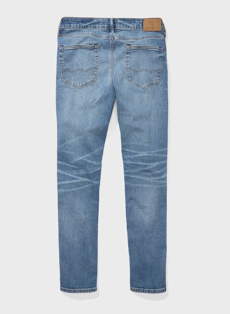American Eagle Airflex+ Light Wash Slim Fit Jeans
