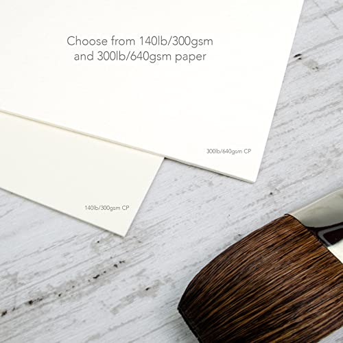 Speedball Fluid 100 Watercolor Paper, 8 x 10 Pochette, 10 Sheets, 140 lb (300 GSM) 100% Cotton Cold Press for Artist Painting and Wet Media - Image 4