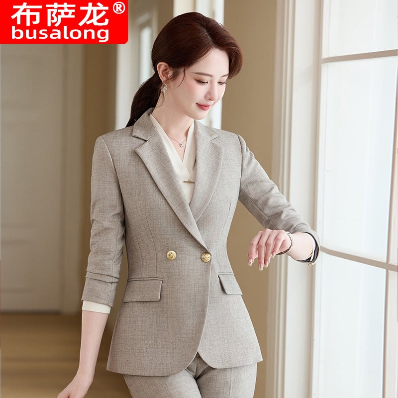 Workplace Suit Suit Jacket Business End Clothing Fashion Business Wear Temperament Interview Dress - Image 3