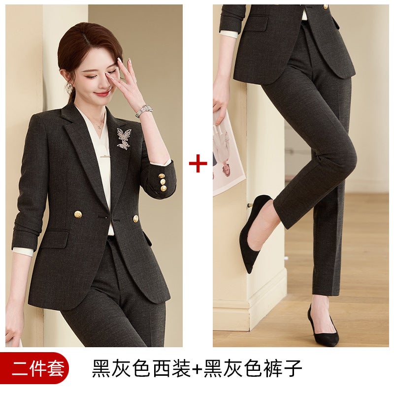 Workplace Suit Suit Jacket Business End Clothing Fashion Business Wear Temperament Interview Dress - Image 1