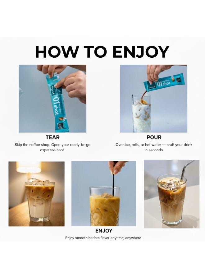 Iced Espresso أكياس إسبريسو مثلج – نكهة أصلية – مصنوعة يدويًا في كاتماندو – 40 مل – علبة من 12 – قهوة أرابيكا 100% - Image 5