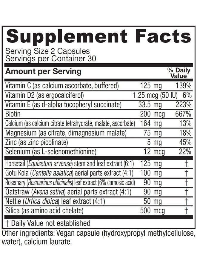Vitanica Vitanica, Luminous, Hair, Skin and Nail Support, Vegan, 60 Capsules  - Image 2