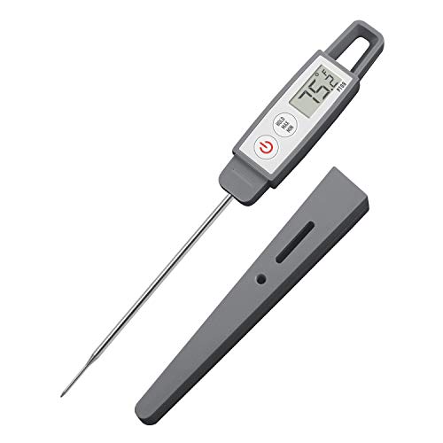 Lavatools PT09 Super-Quick Commercial Grade Digital Thermometer for Cooking, Meat, Candy, Candle, Liquid, Oil, 4.5" Compact Probe, Splash Proof, °C/°F Toggle, Hold Function - Sesame - Image 1